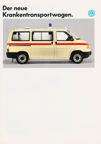 4 krankentransportwagen - vw,
